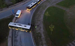 Avcılar’da Freni Boşalan İETT Otobüsü Kaza Yaptı: Yol Trafiğe Kapandı