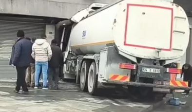 Başakşehir’de Kontrolden Çıkan Su Tankeri Tıp Merkezine Daldı!