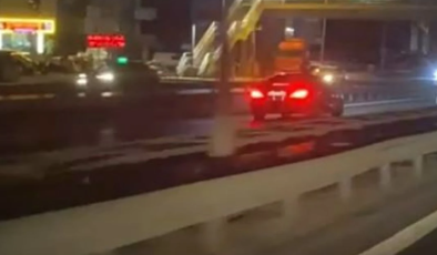 Beylikdüzü’nde Ters Yönde Hızla İlerleyen Araç Trafik Güvenliğini Tehlikeye Attı