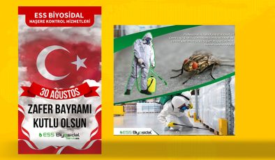 ESS BİYOSİDAL  30 AĞUSTOS ZAFER BAYRAMI KUTLAMA MESAJI